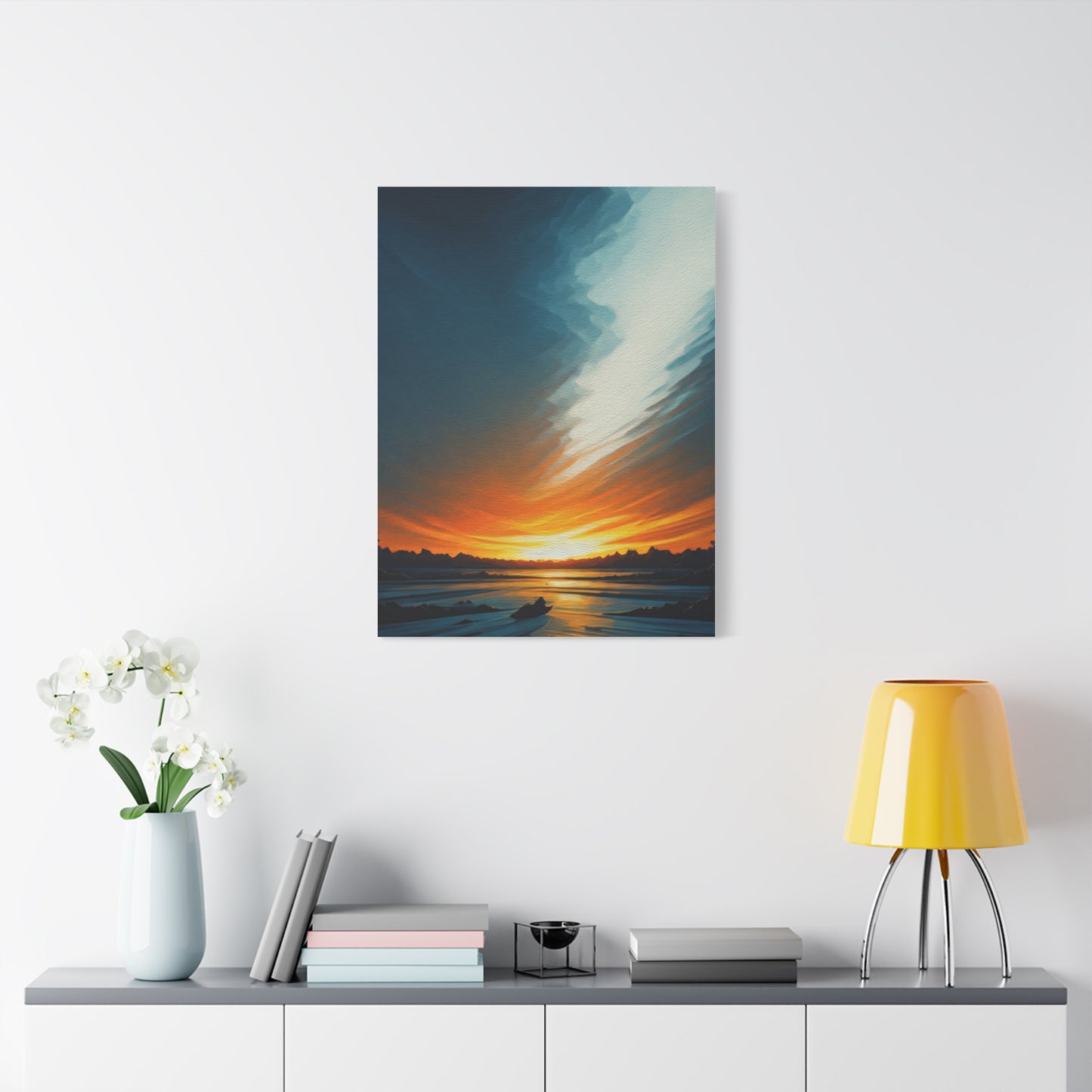 Calm Horizon at Dusk Wall Art & Canvas Prints