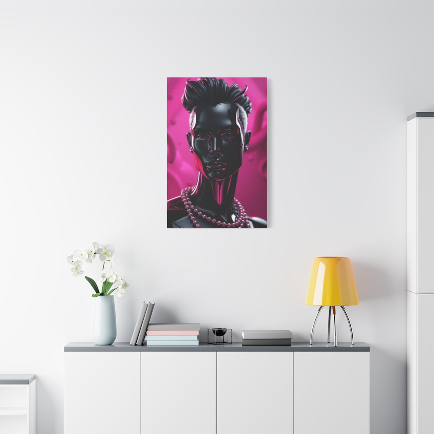 Black & Pink Art Supreme Gallery Wall Art & Canvas Print