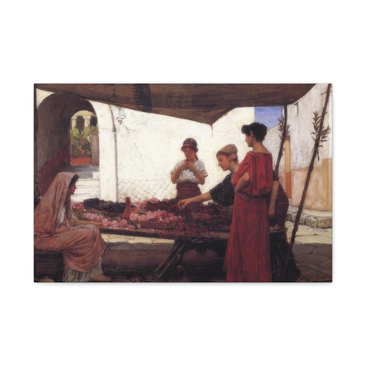 John William A Flower Stall Wall Art & Canvas Prints