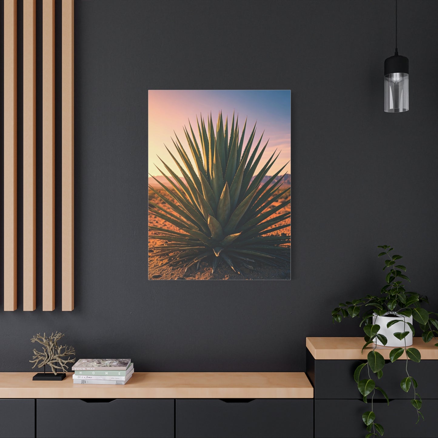Desert Agave Sunburst Wall Art & Canvas Prints