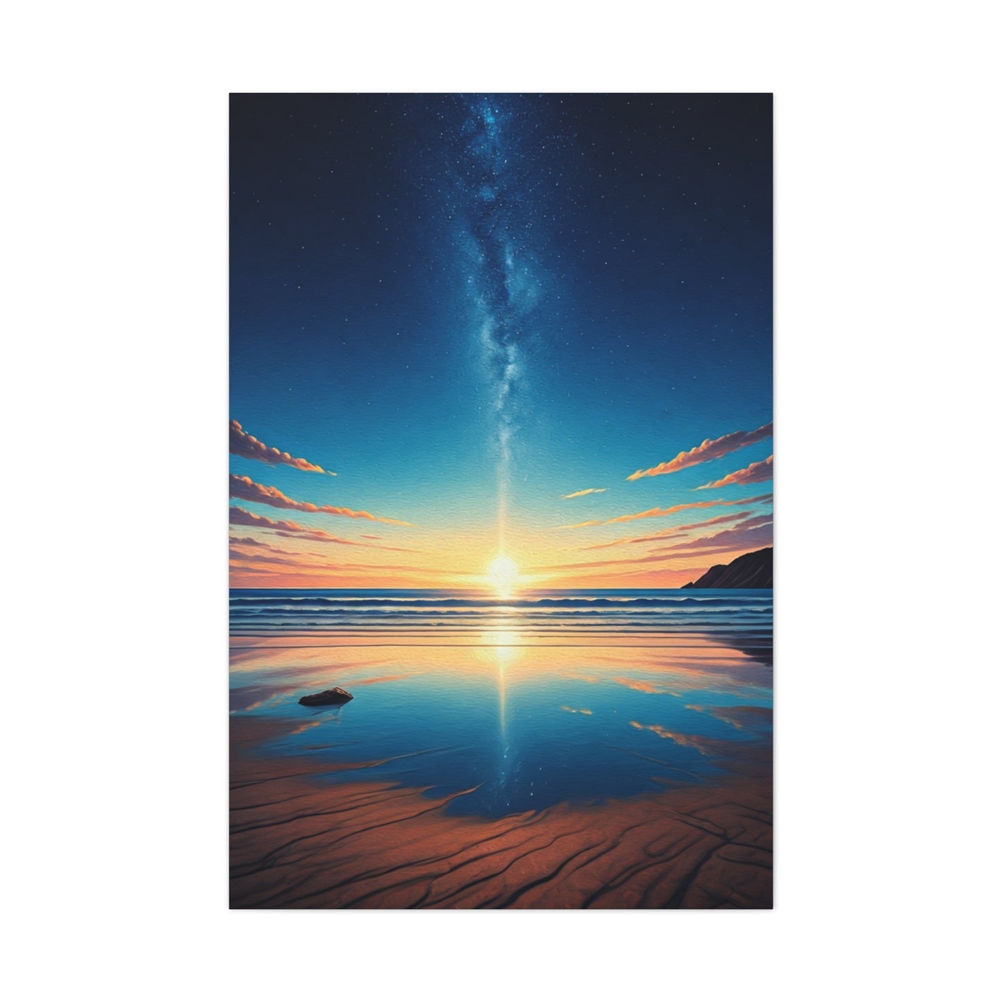 Starry Horizon Sunset Reflection Wall Art & Canvas Prints
