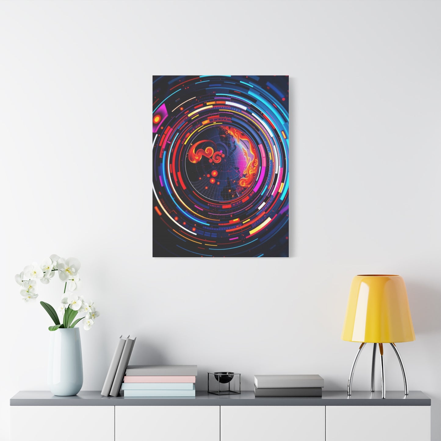 Vision Circular Abstract Art Art Wall Art & Canvas Print