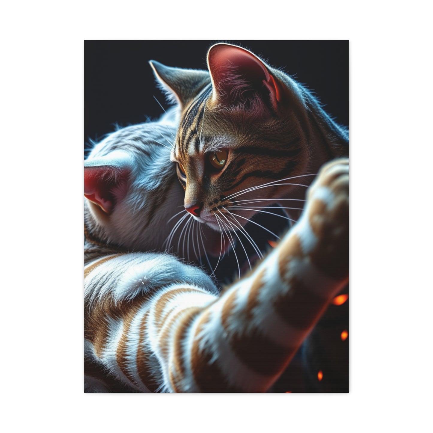 Catfight Art Luxury Canvas Wall Art & Canvas Print