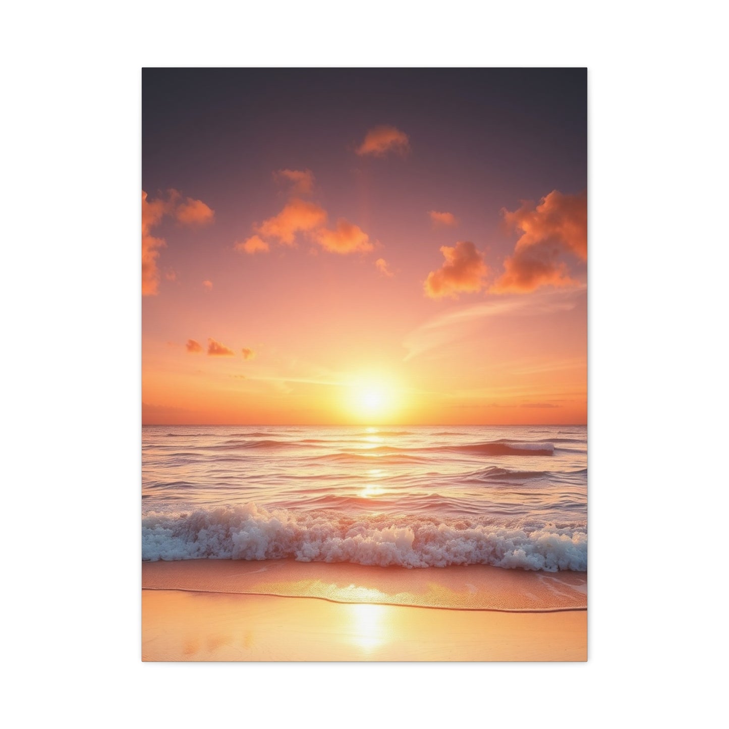 Vision Beach Sunrise and Sunset Art Art Wall Art & Canvas Print