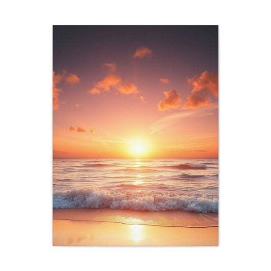 Vision Beach Sunrise and Sunset Art Art Wall Art & Canvas Print
