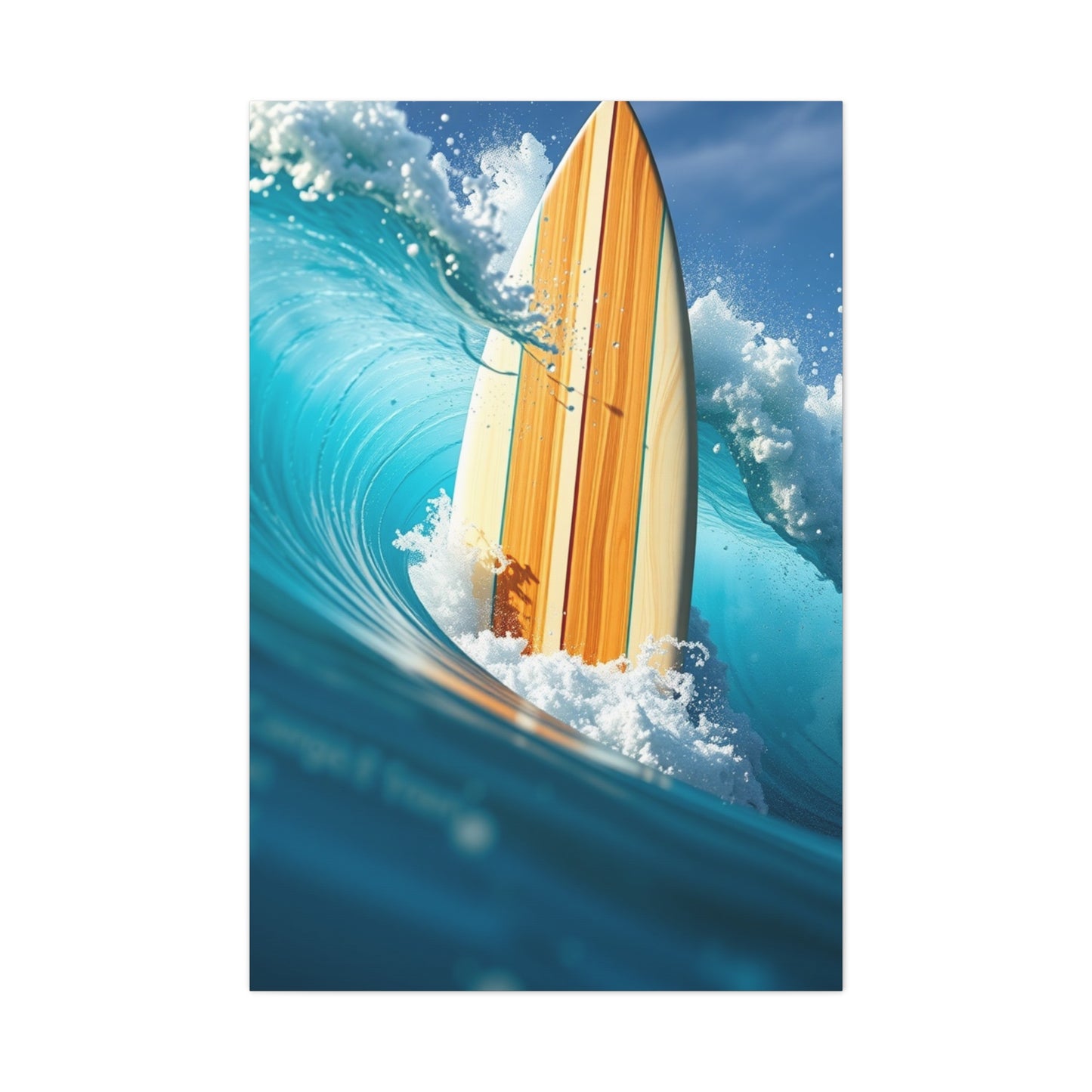 Azure Crest Masterpiece Wall Art & Canvas Print