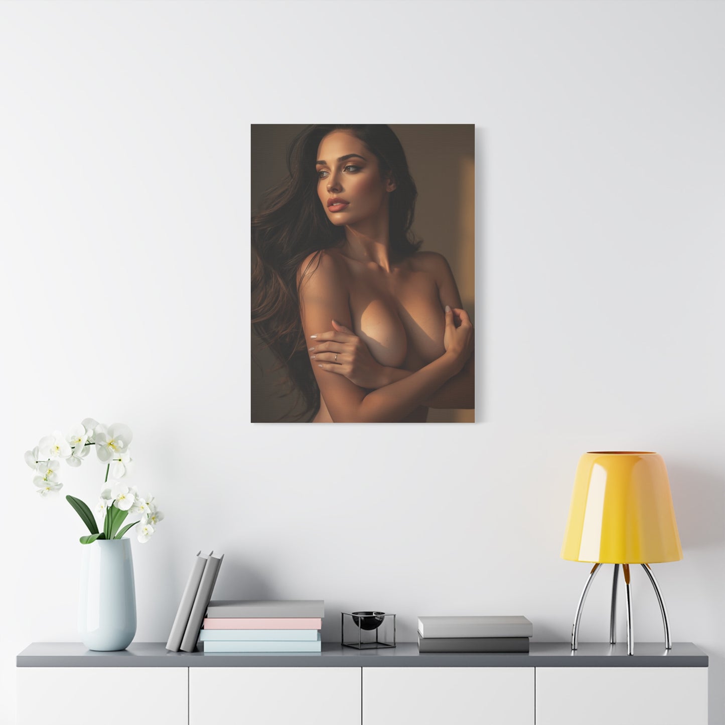 Warm Light Feminine Figure Study Wall Art & Canvas Print