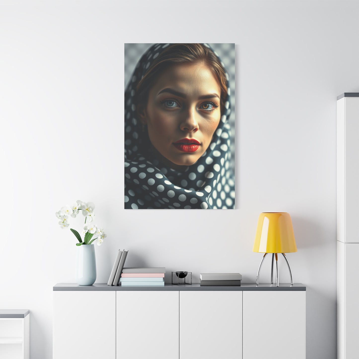 Polka Dot Pattern Art Refined Canvas Wall Art & Canvas Print