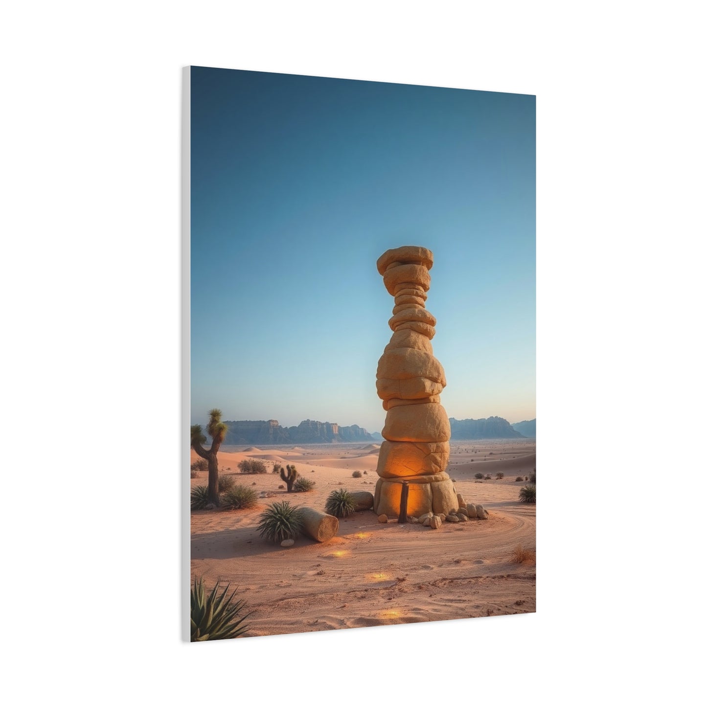 Desert Serenity Portrait Wall Art & Canvas Print