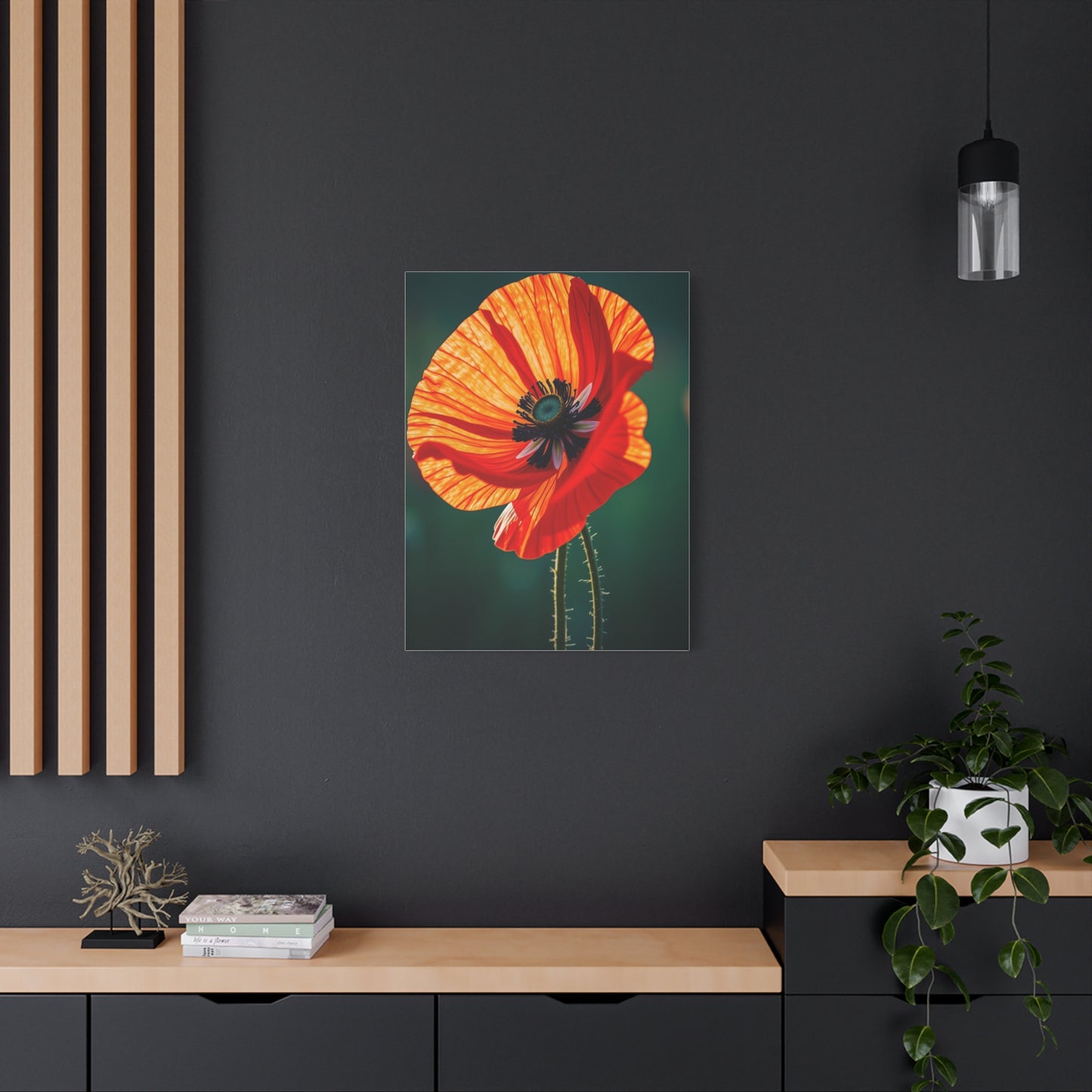 Elite Poppy Flower Art Vision Wall Art & Canvas Print