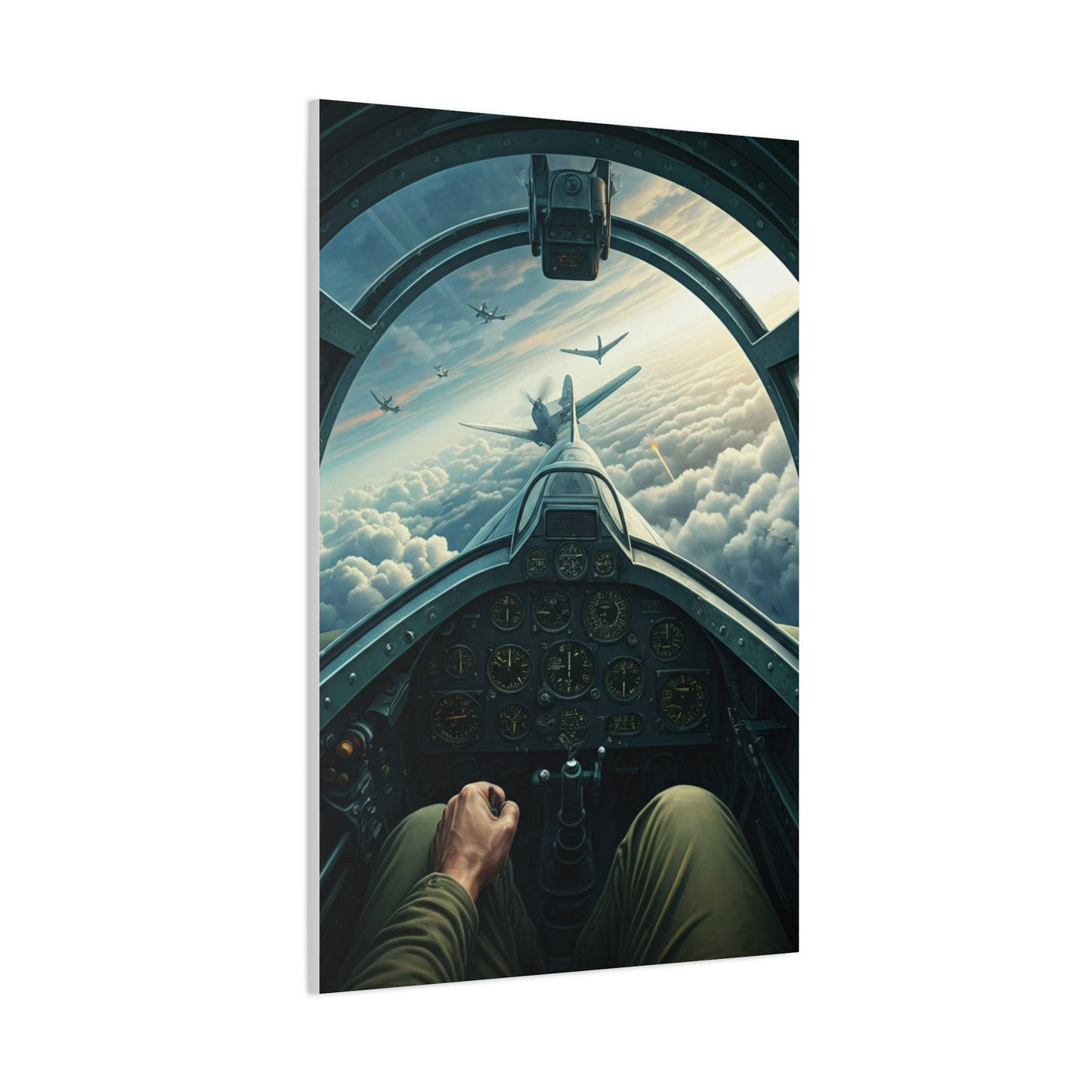 Pilot Cockpit Sky Mission View Wall Art & Canvas Prints