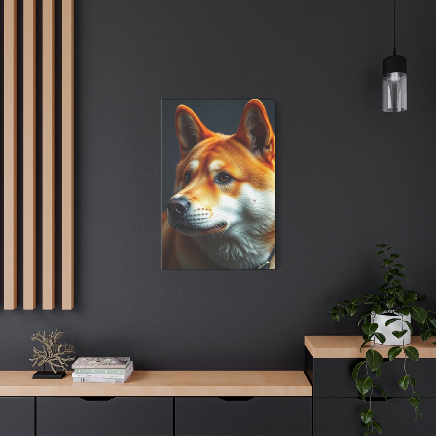 Shiba Inu Dog Art Refined Canvas Wall Art & Canvas Print