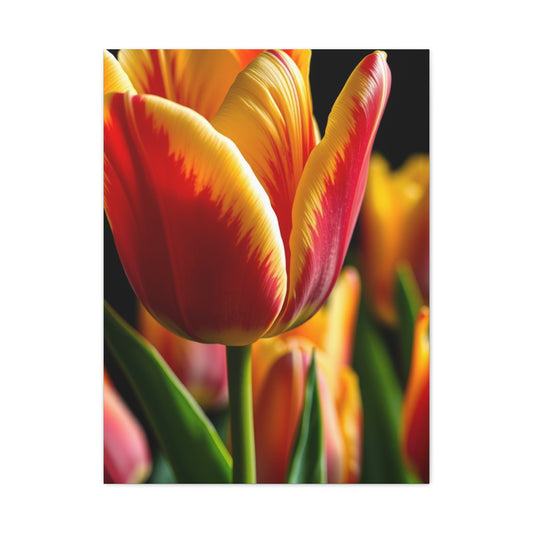 Tulip Flower Art Luxury Canvas Wall Art & Canvas Print