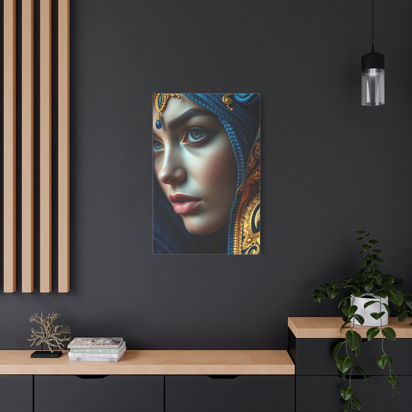 Supreme Blue & Gold Art Collection Wall Art & Canvas Print