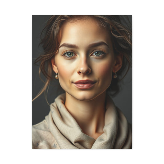 Vision Taupe, Linen, and Gray Art Art Wall Art & Canvas Print