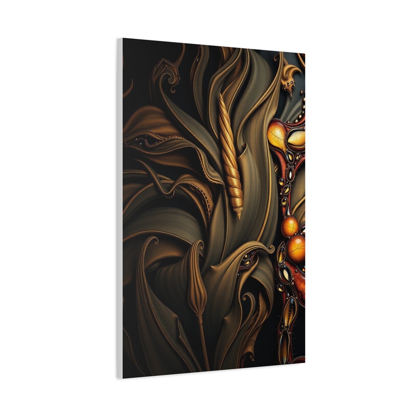 Vision Black & Beige Art Art Wall Art & Canvas Print