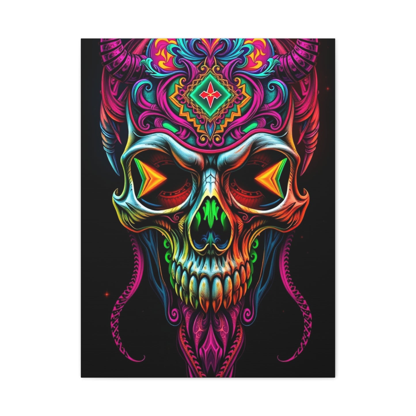Chimeric Skull Euphoria Wall Art & Canvas Print