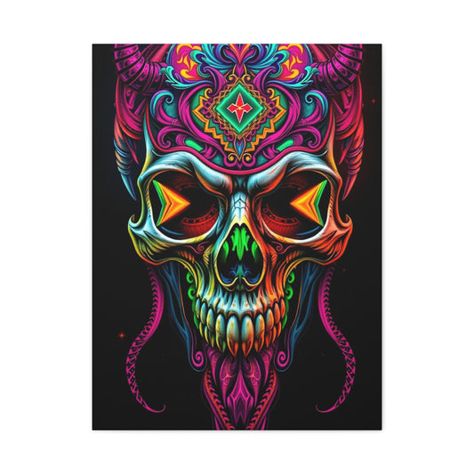 Chimeric Skull Euphoria Wall Art & Canvas Print