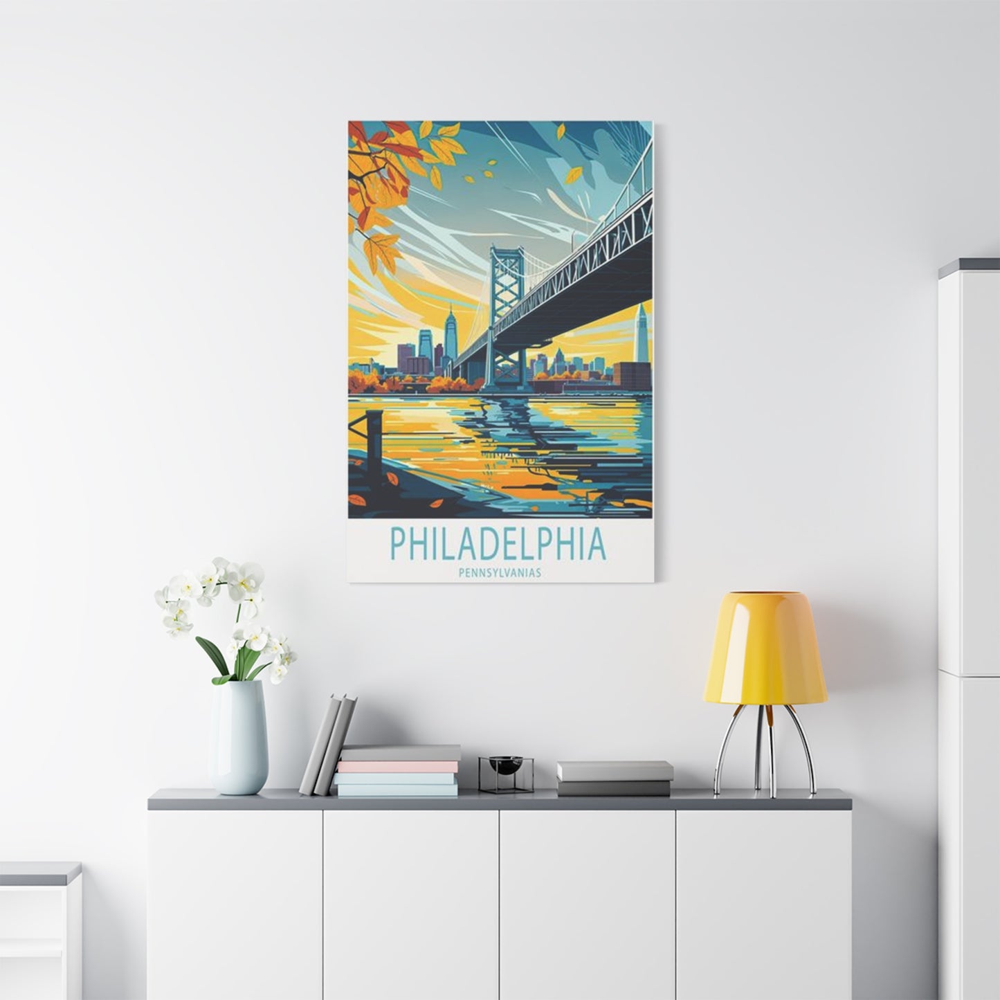 Steel Bridge Of Philadelphia Wall Art & Canvas Prints