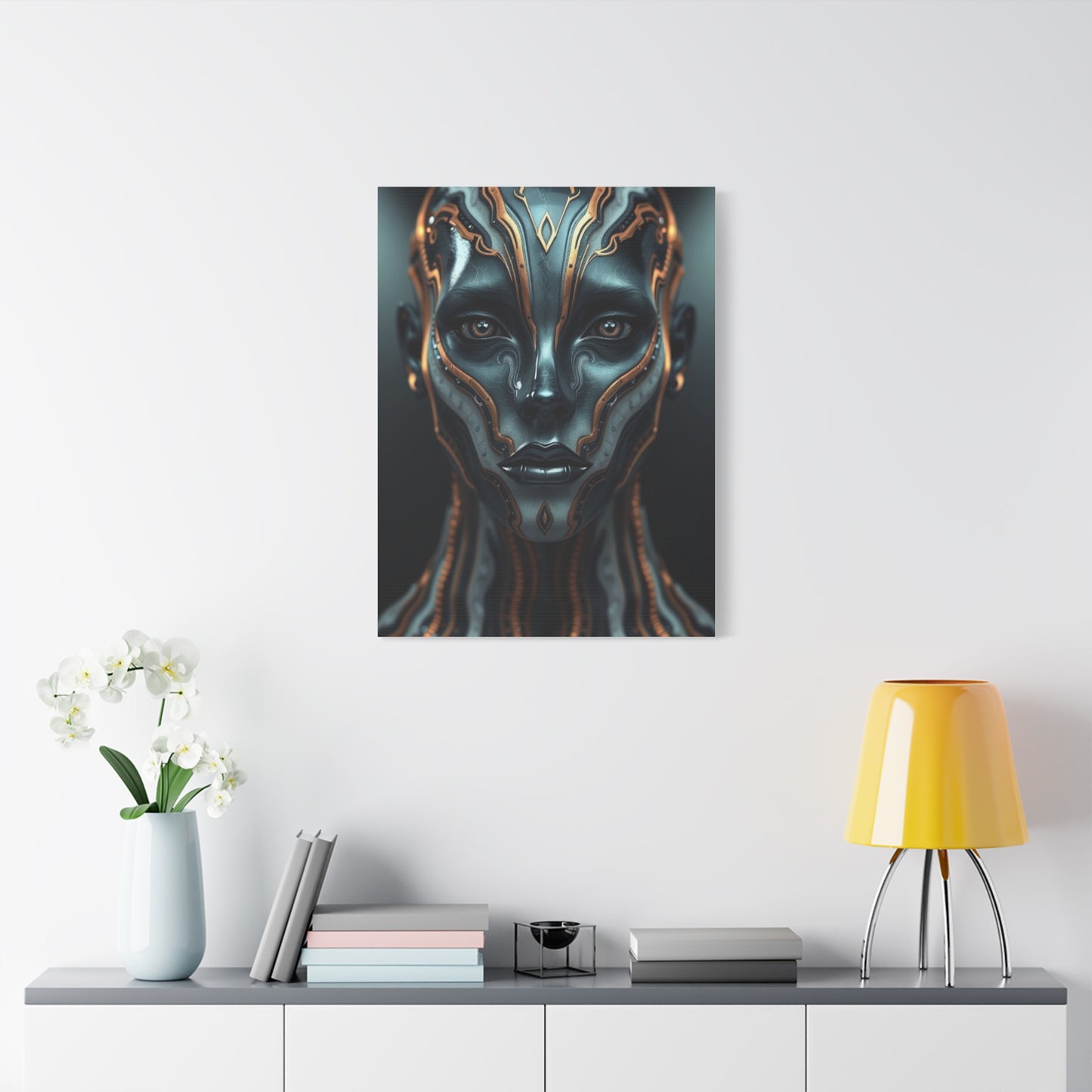 Charcoal, Onyx, and Ivory Art Luxury Canvas Wall Art & Canvas Print