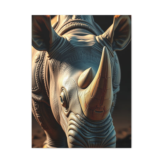 Rhinoceros Art Refined Canvas Wall Art & Canvas Print