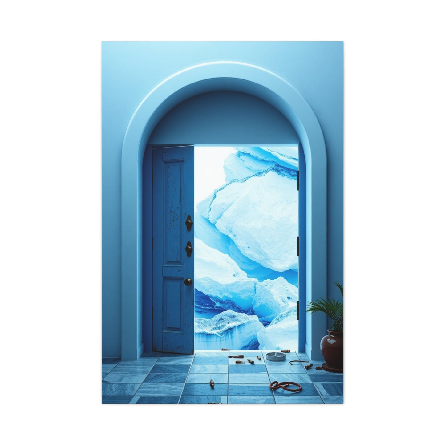 Supreme Blue and White Art Collection Wall Art & Canvas Print