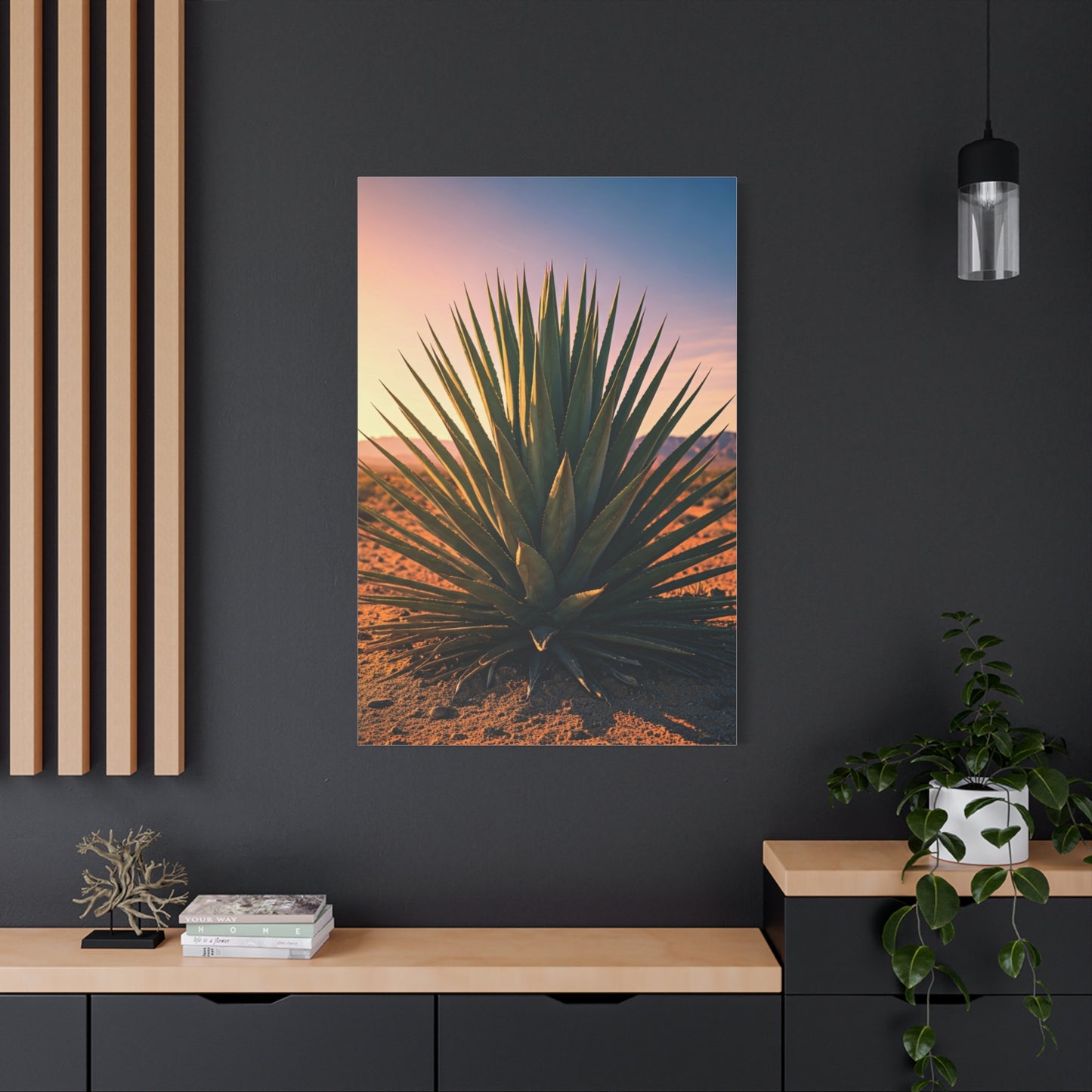 Desert Agave Sunburst Wall Art & Canvas Prints