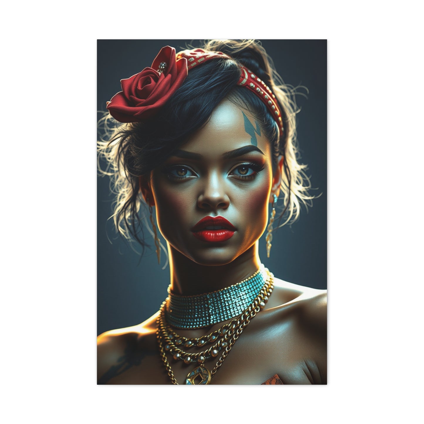 Rihannas Timeless Beauty Canvas Wall Art & Canvas Print