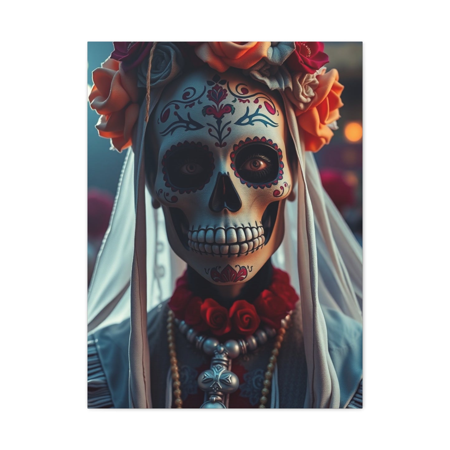 Vision Día de los Muertos Art Art Wall Art & Canvas Print