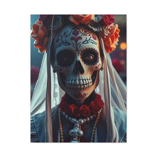 Vision Día de los Muertos Art Art Wall Art & Canvas Print