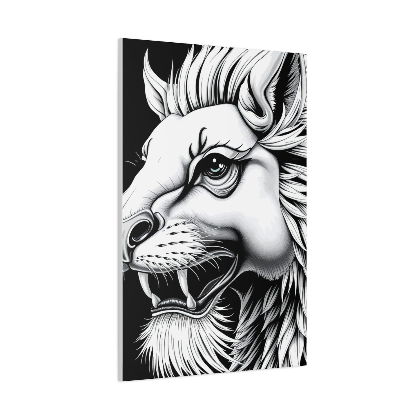 Elite Black and White Illustrations Art Vision Wall Art & Canvas Print