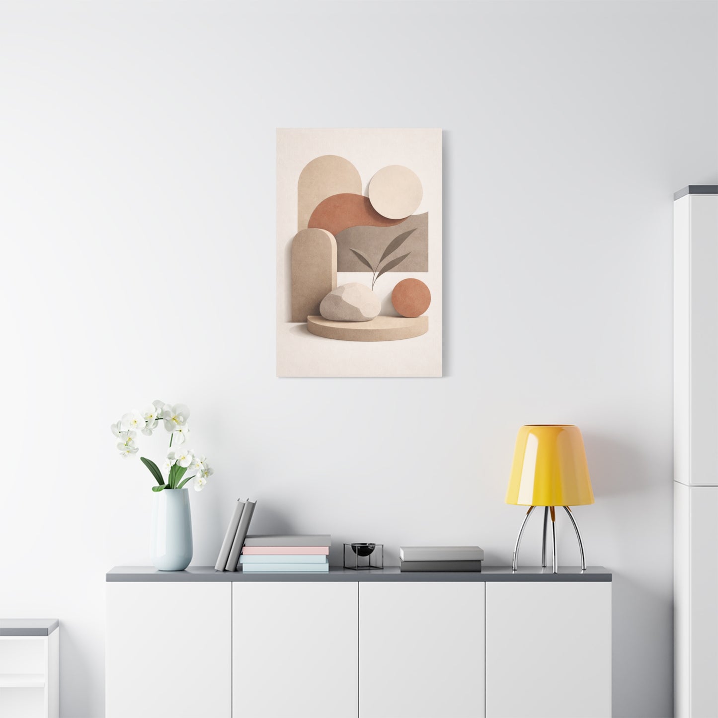 Neutral Gallery Shapes Wall Art & Canvas Print