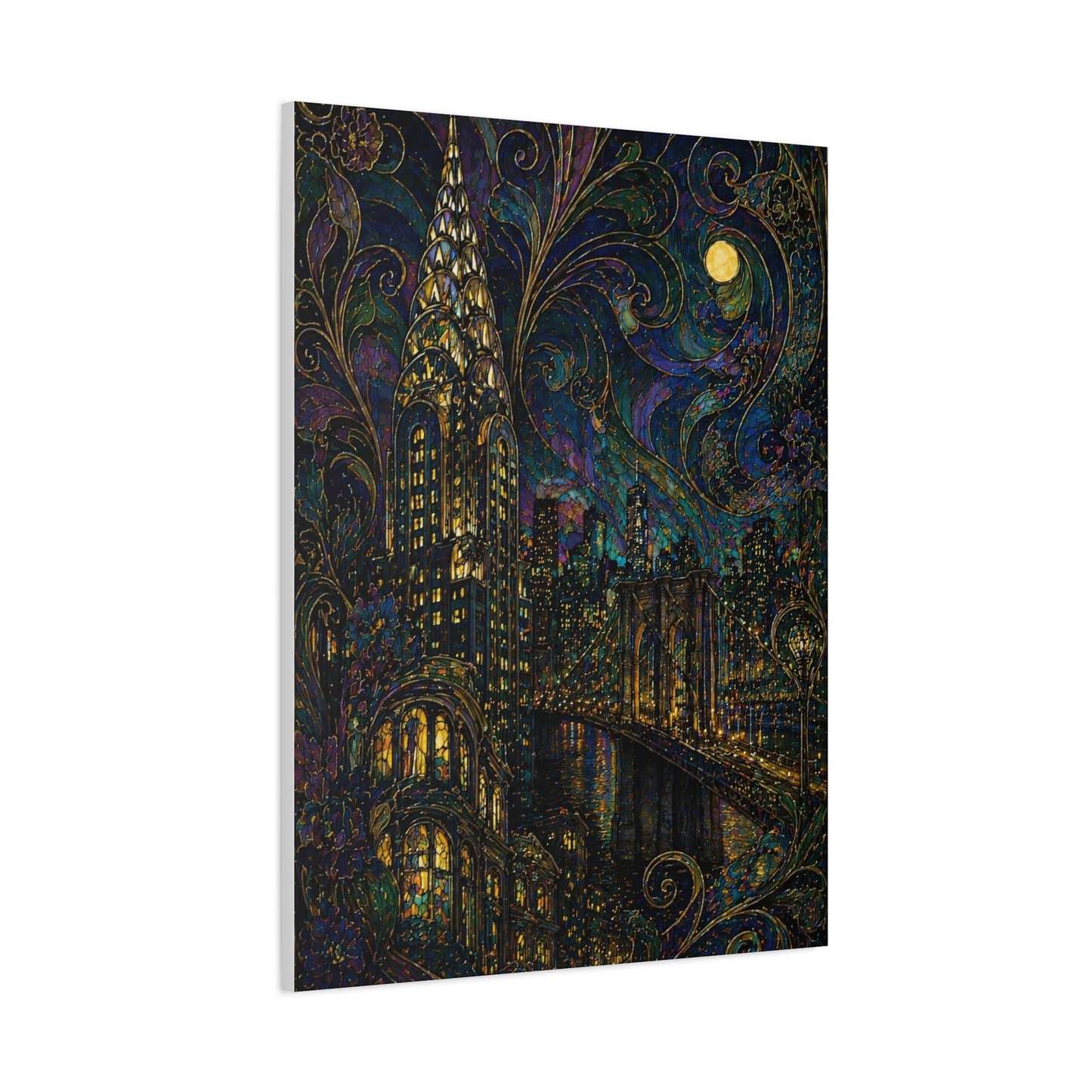 Art Nouveau Manhattan Fantasy Wall Art & Canvas Print