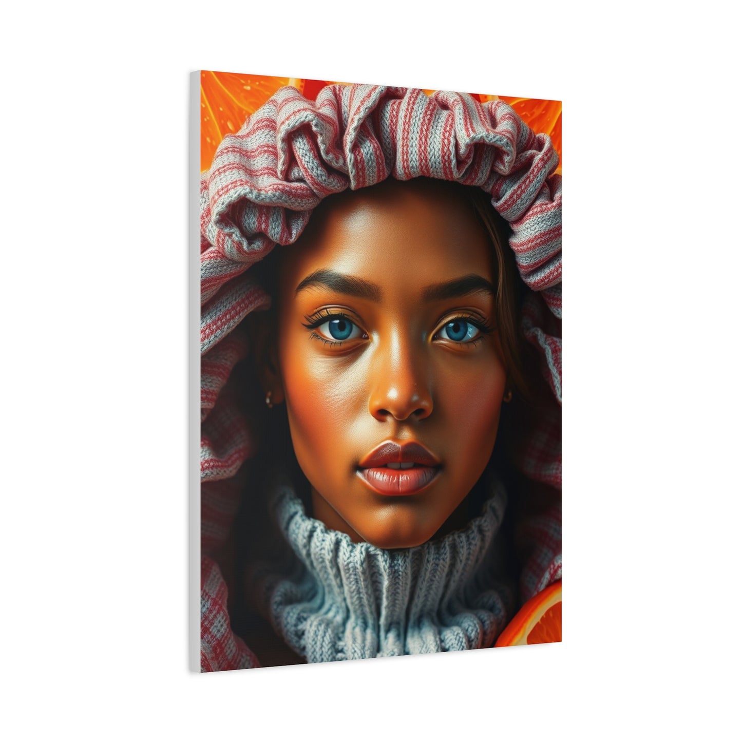 Radiant Apricot Impression Wall Art & Canvas Print