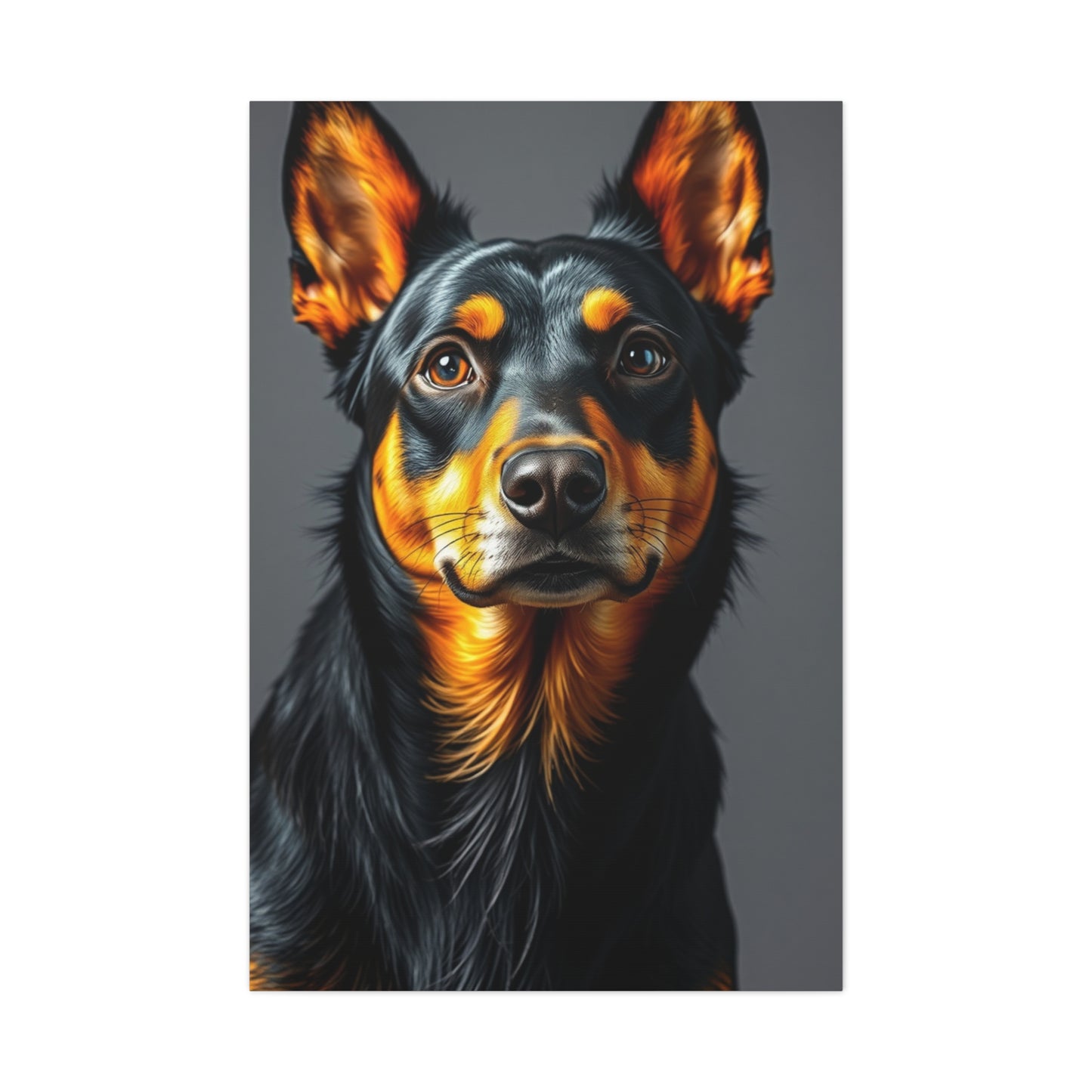 Black and Tan Art Luxury Canvas Wall Art & Canvas Print