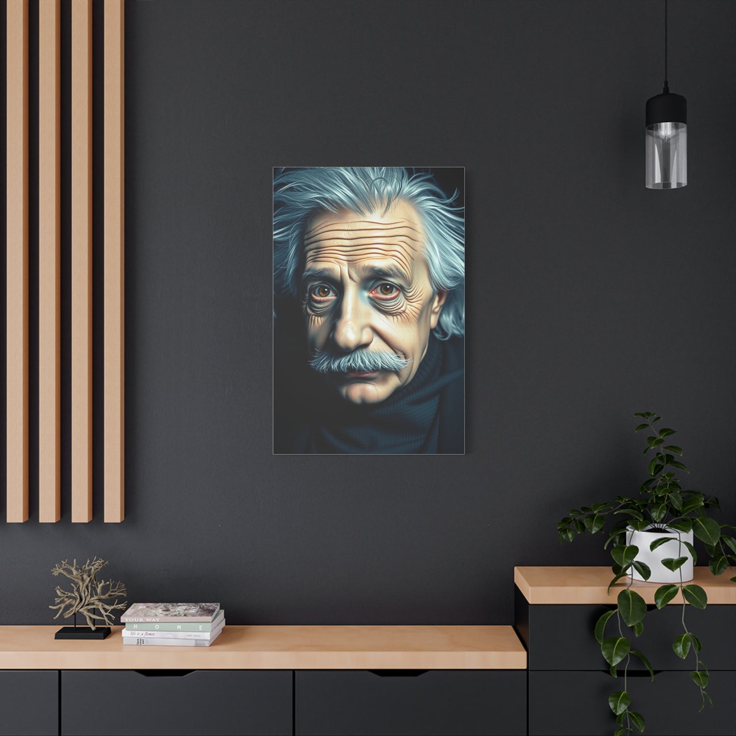 Albert Einstein Art Refined Canvas Wall Art & Canvas Print