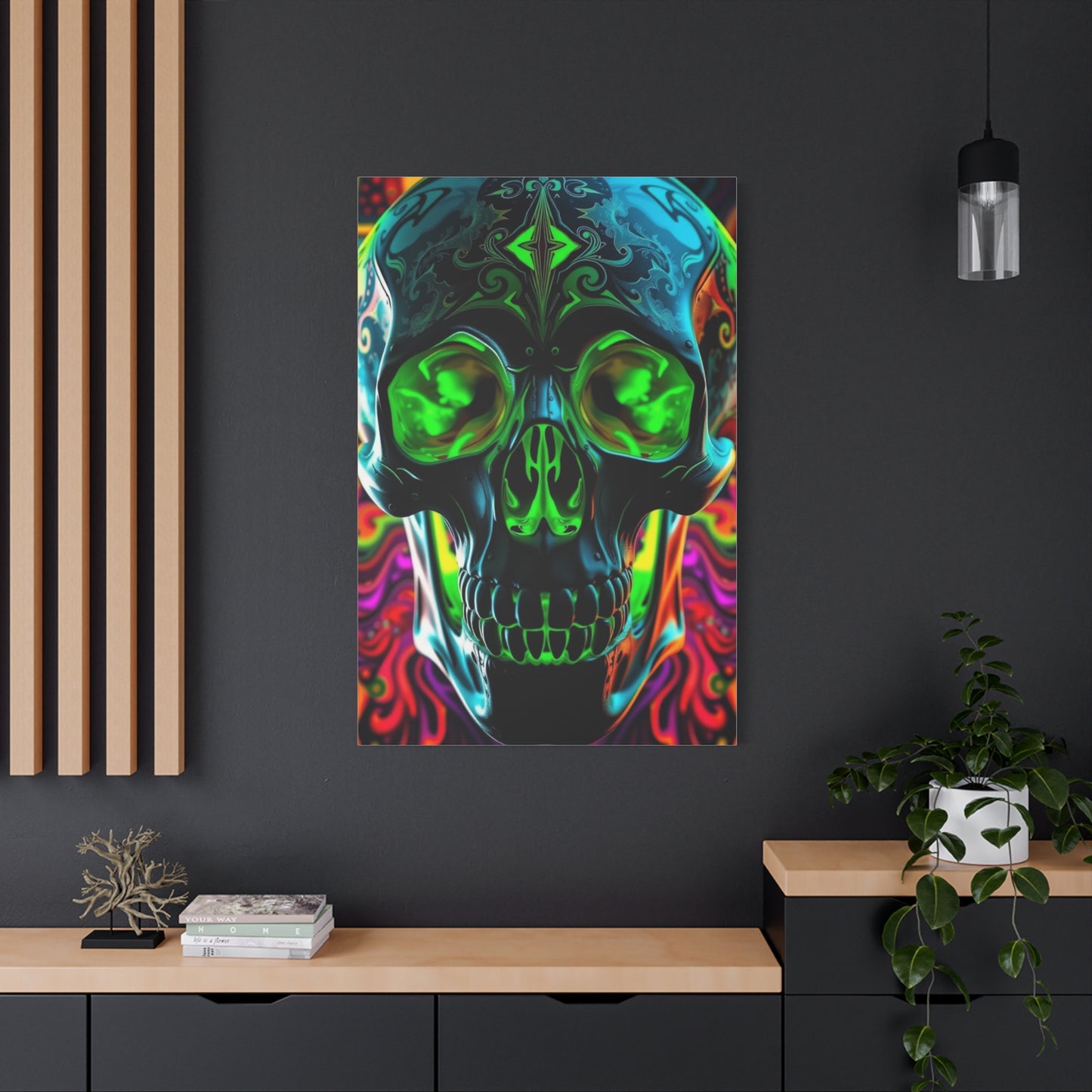 Mystic Skull Kaleidoscope Wall Art & Canvas Print