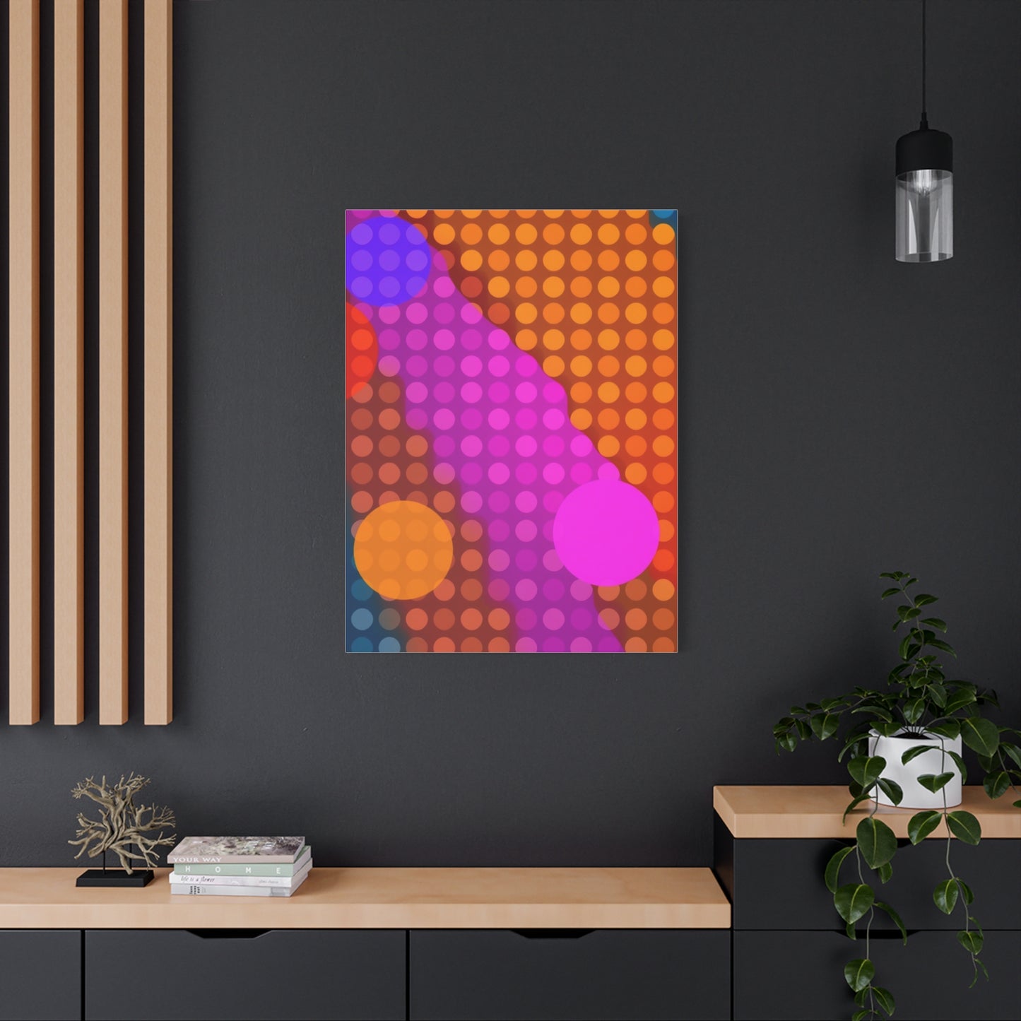 Vision Polka Dot Pattern Art Art Wall Art & Canvas Print