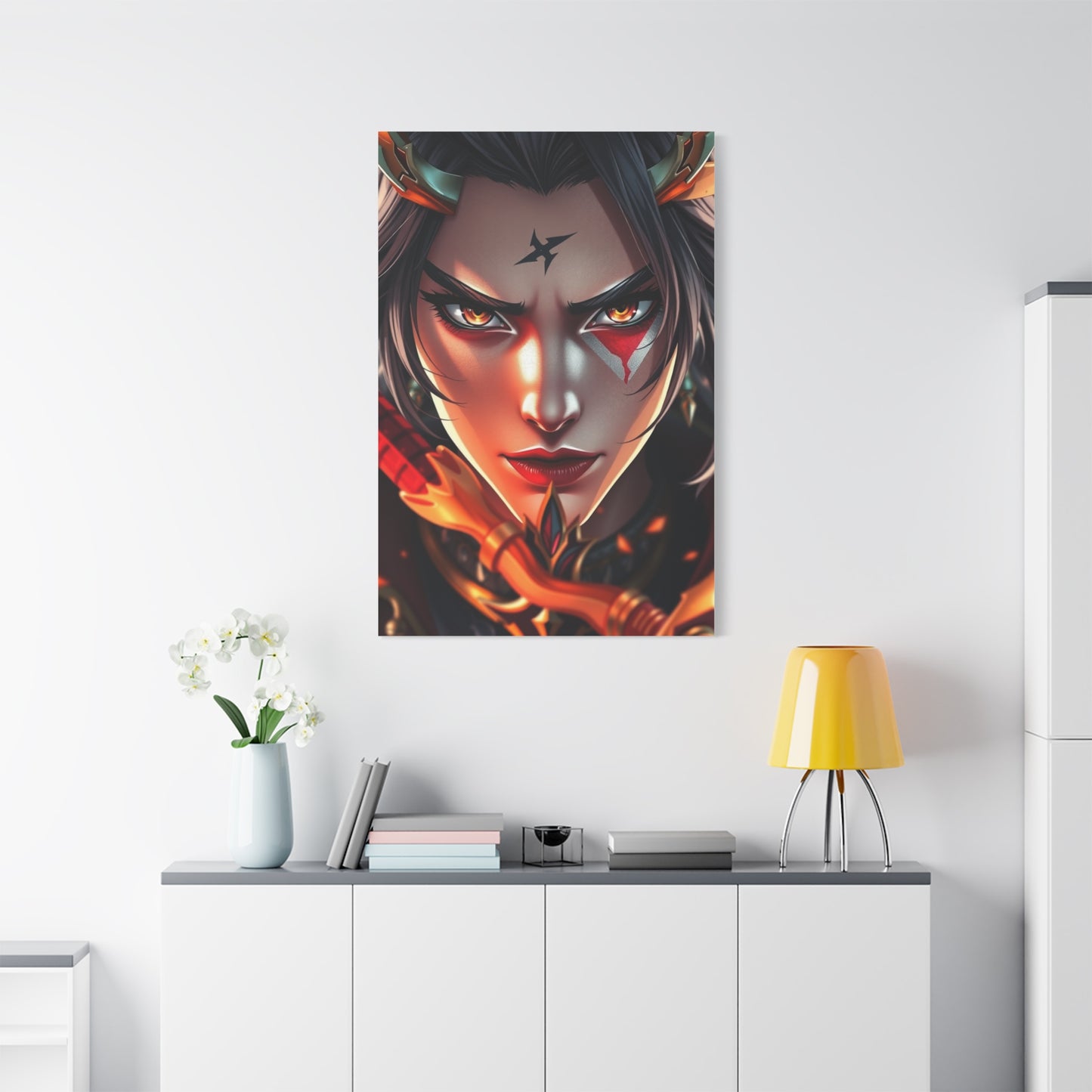 Ethereal Samurai Portraiture Wall Art & Canvas Print