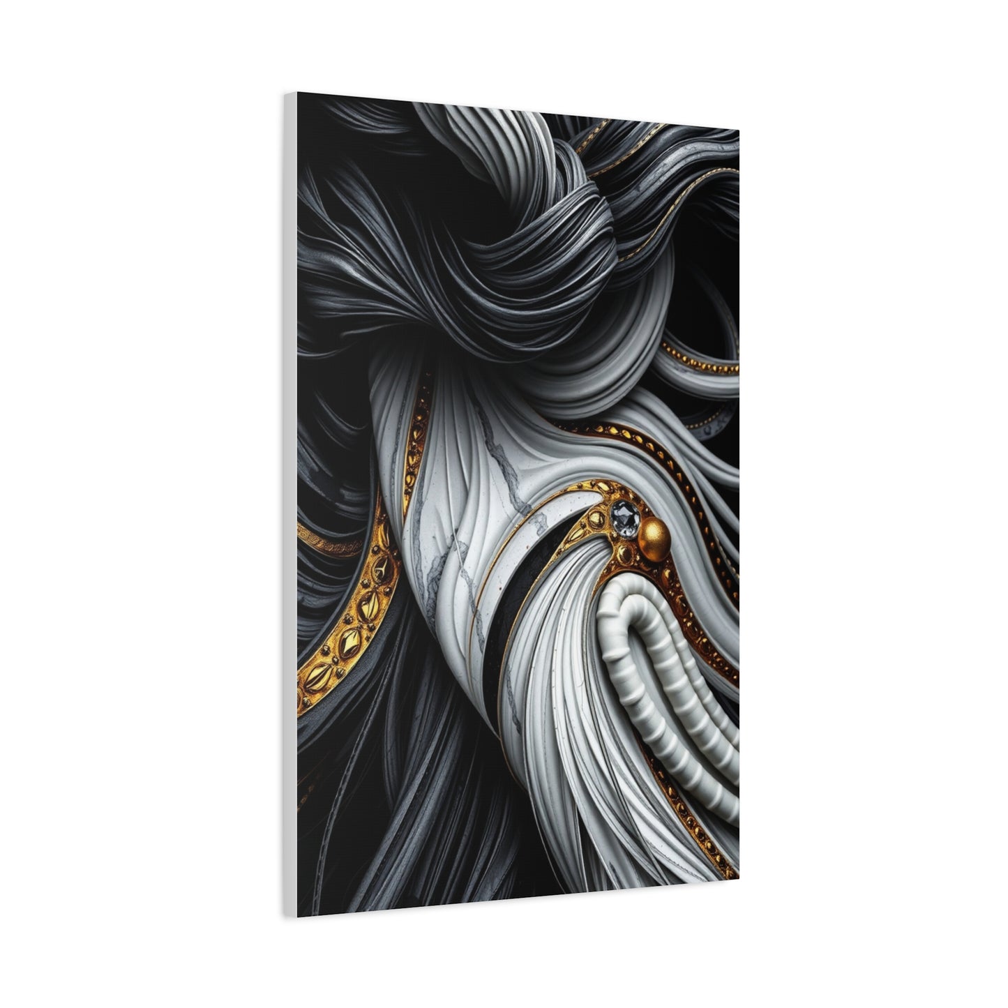 Black White and Gold Art Luxury Canvas Wall Art & Canvas Print