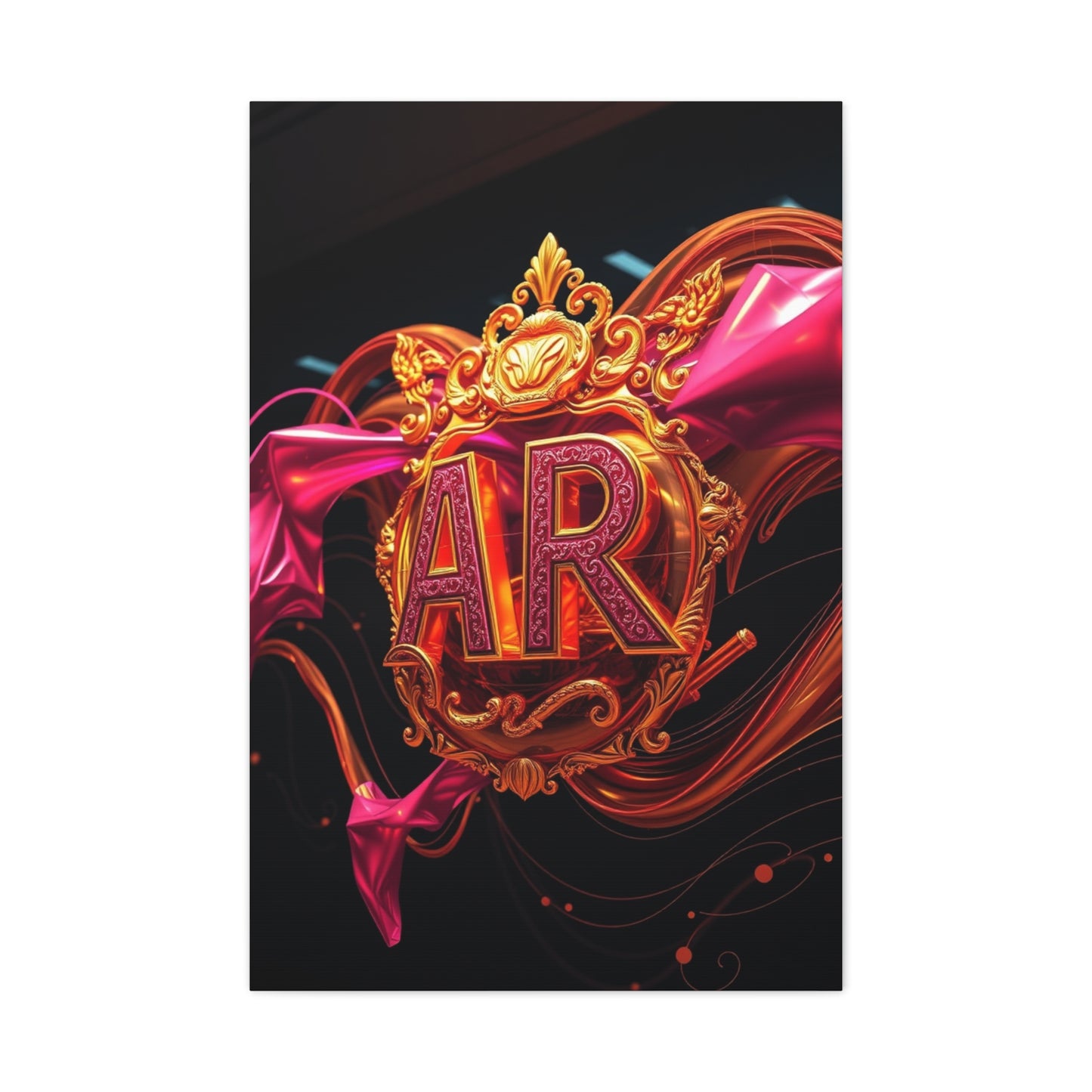 Supreme Gold & Pink Art Collection Wall Art & Canvas Print