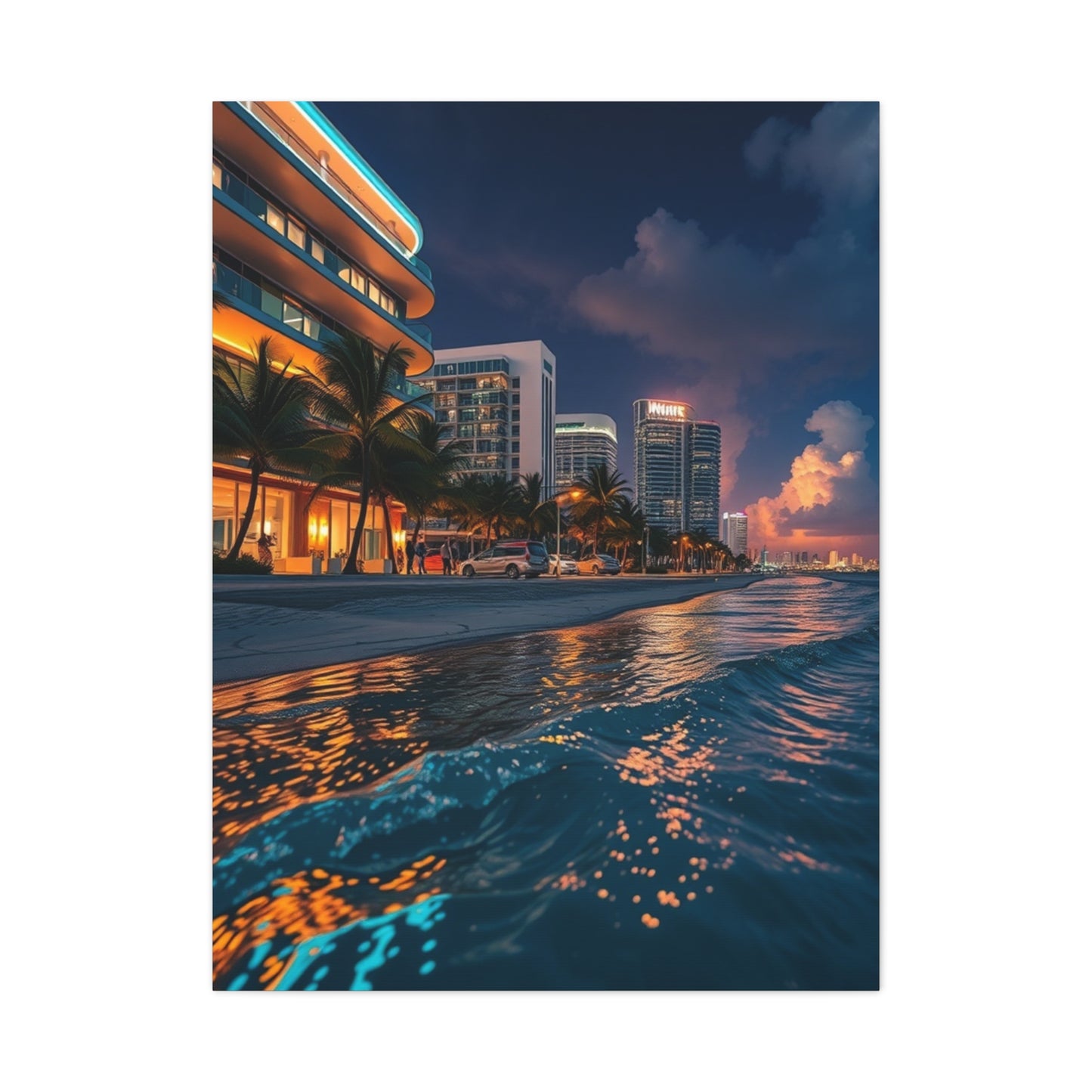 Opulent Miami Vista Canvas