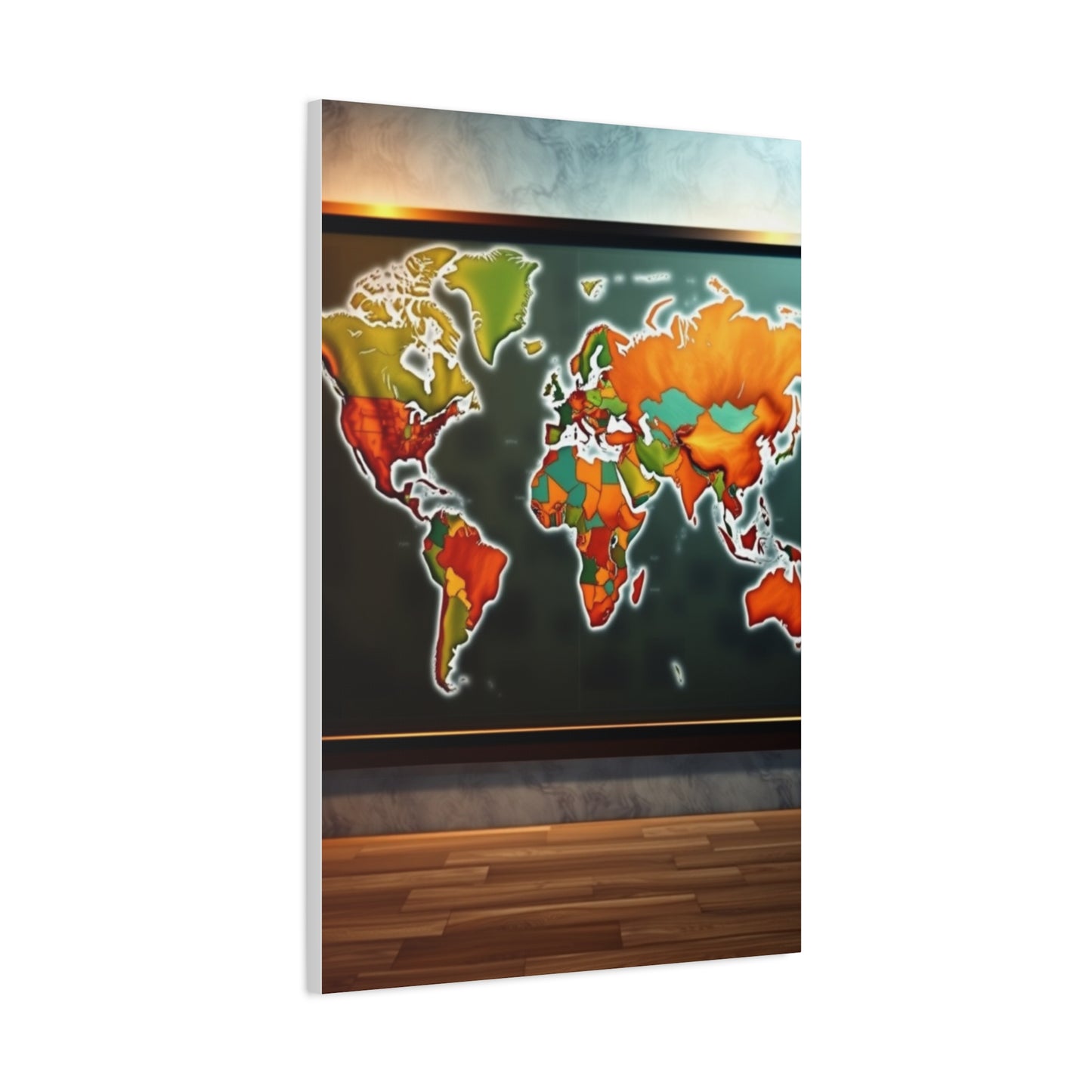 Masterpiece World Map Art Vision Wall Art & Canvas Print