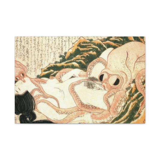 Katsushika Hokusai Dream Of The Fisherman's Wife Wall Art & Canvas Prints