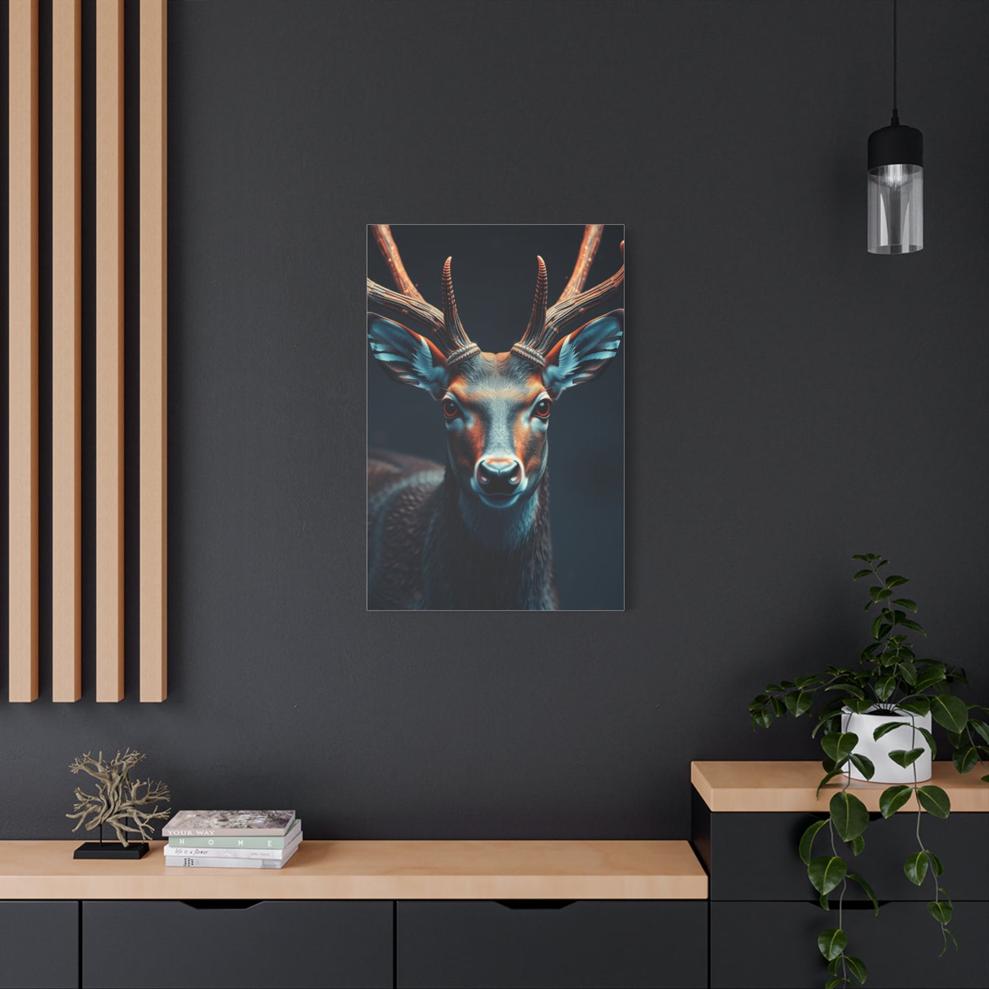 Majestic Antlers Tapestry Wall Art & Canvas Print
