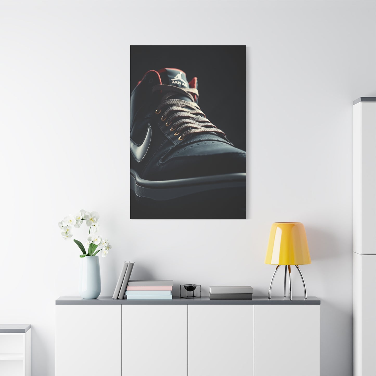 Sophisticated Sneaker Display Wall Art & Canvas Print