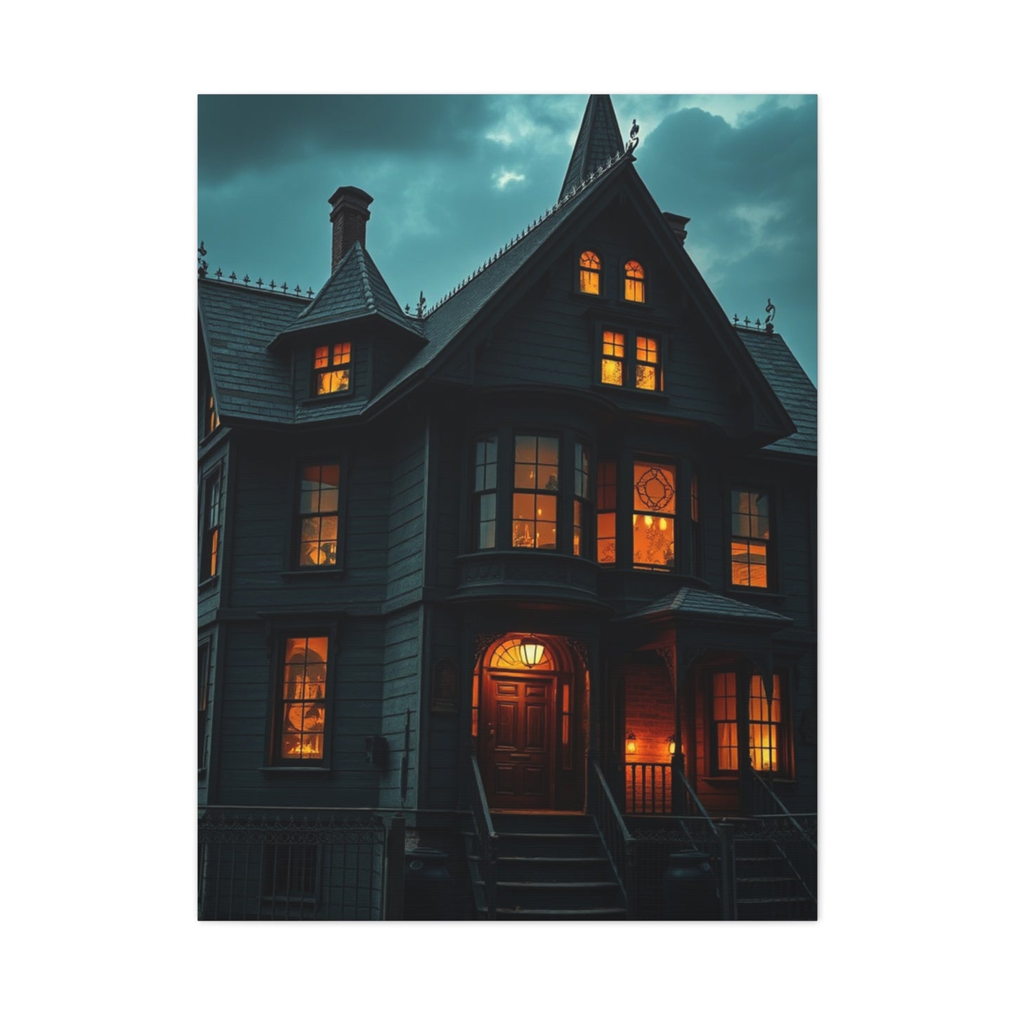 Vision Haunted House Art Art Wall Art & Canvas Print