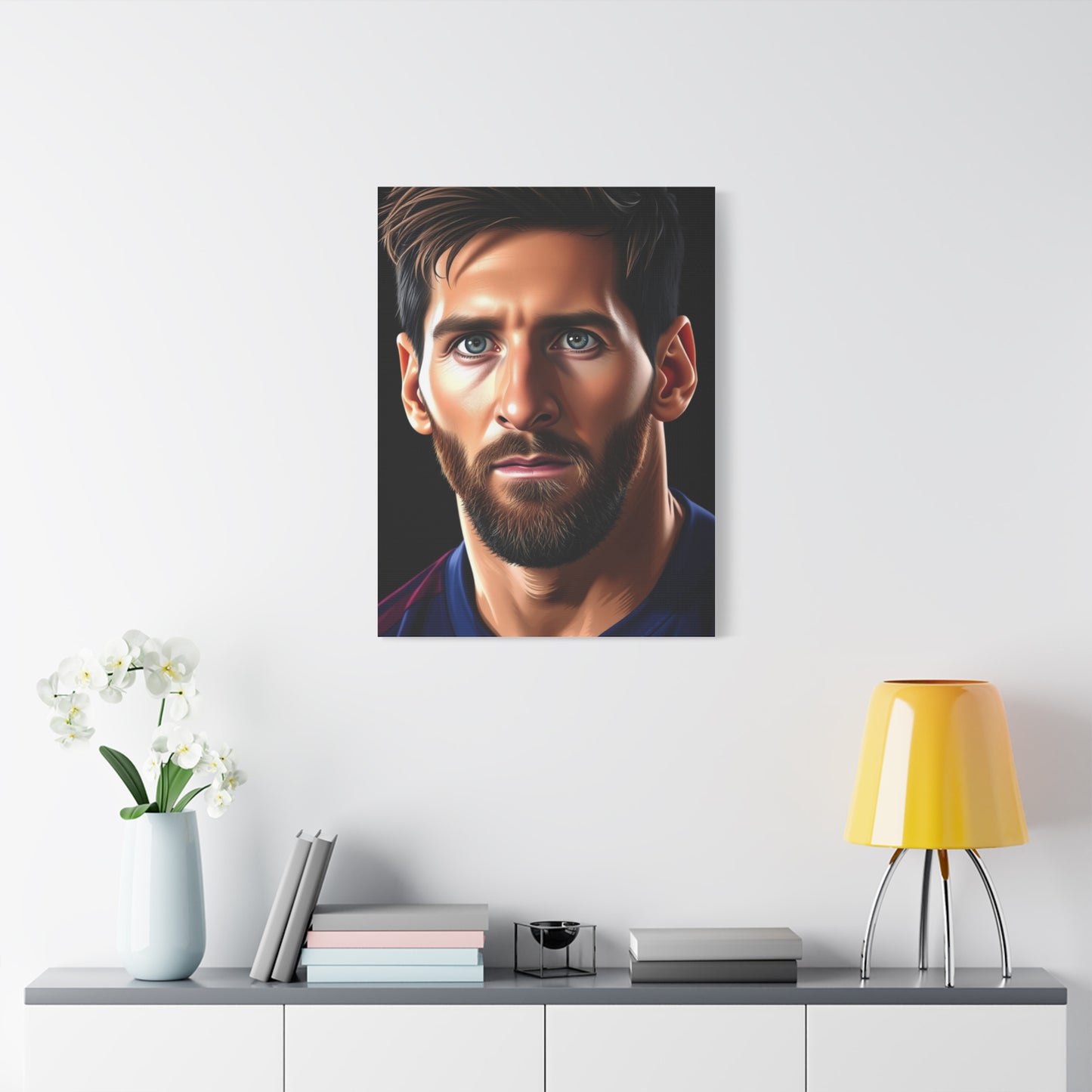 Illustrative Messi: Canvas Masterpiece Wall Art & Canvas Print