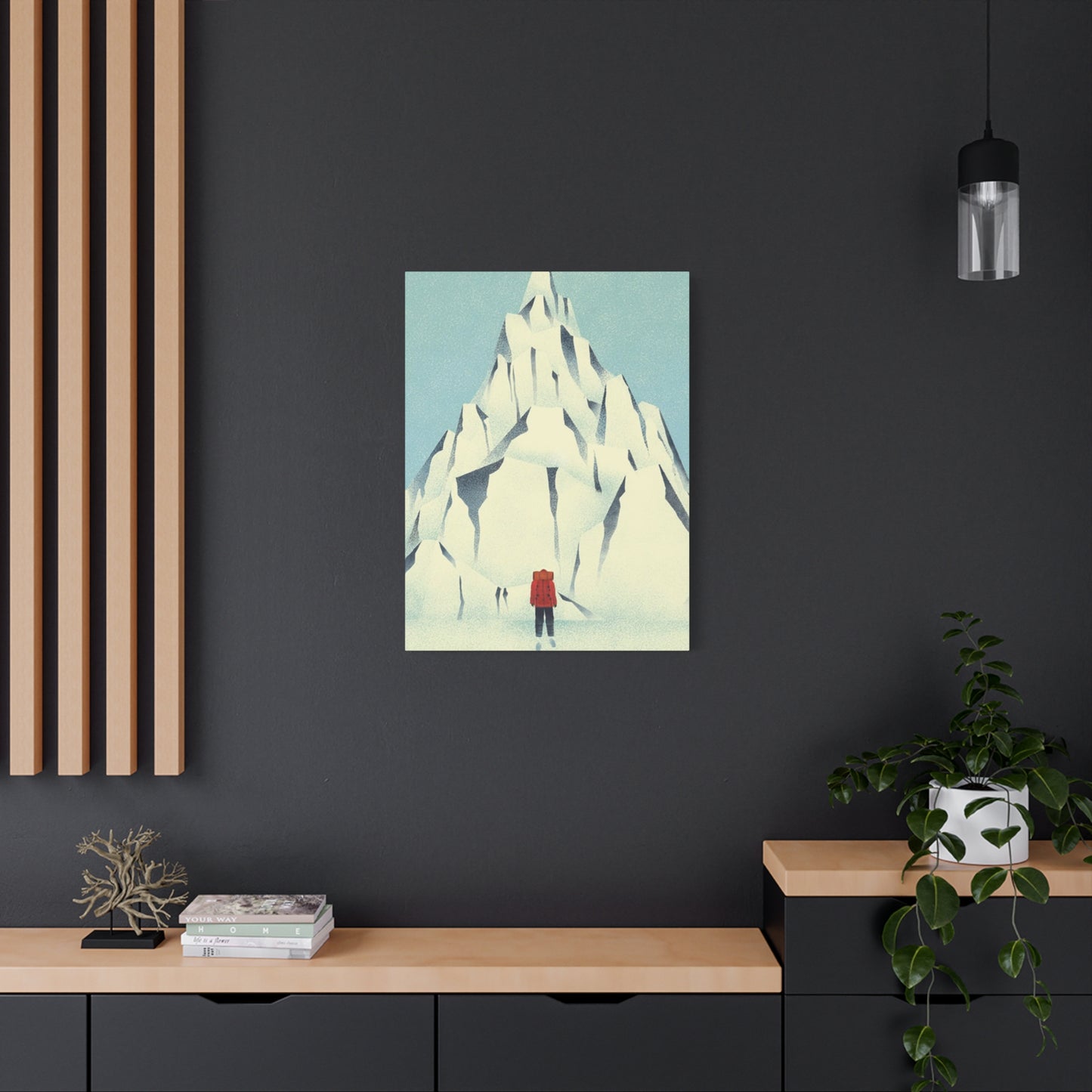 Skiers And Snowy Mountain Wall Art & Canvas Prints