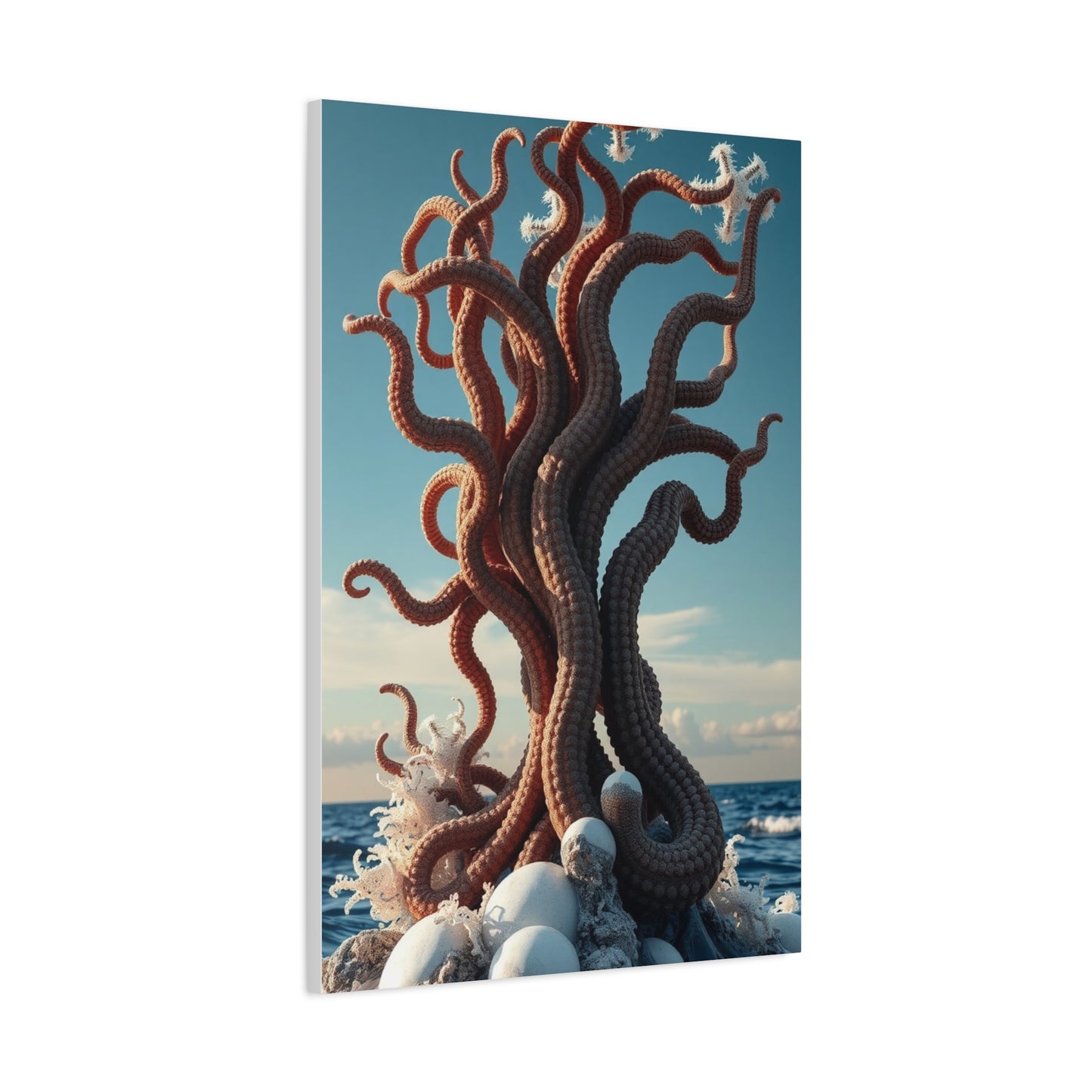 Aquamarine Marvel Canvas Wall Art & Canvas Print